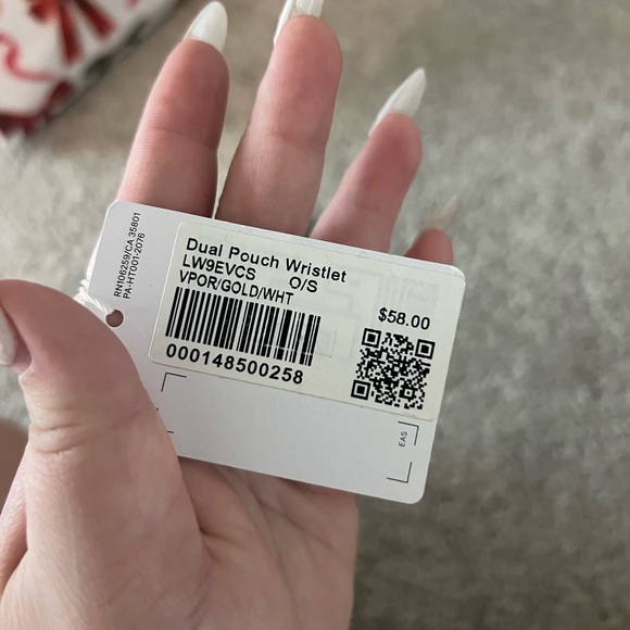 Lululemon Pink and Gold Wristlet Wallet - Picture 5 of 5